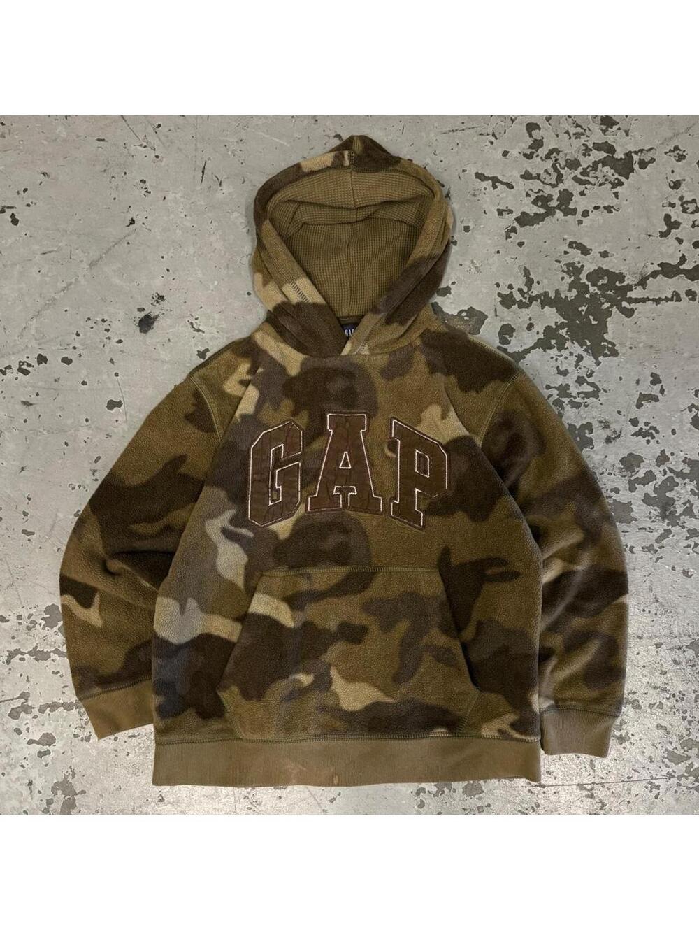 Y2K Gap fleece Camo Hoodie